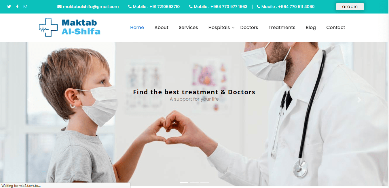 image of medical tourism services website